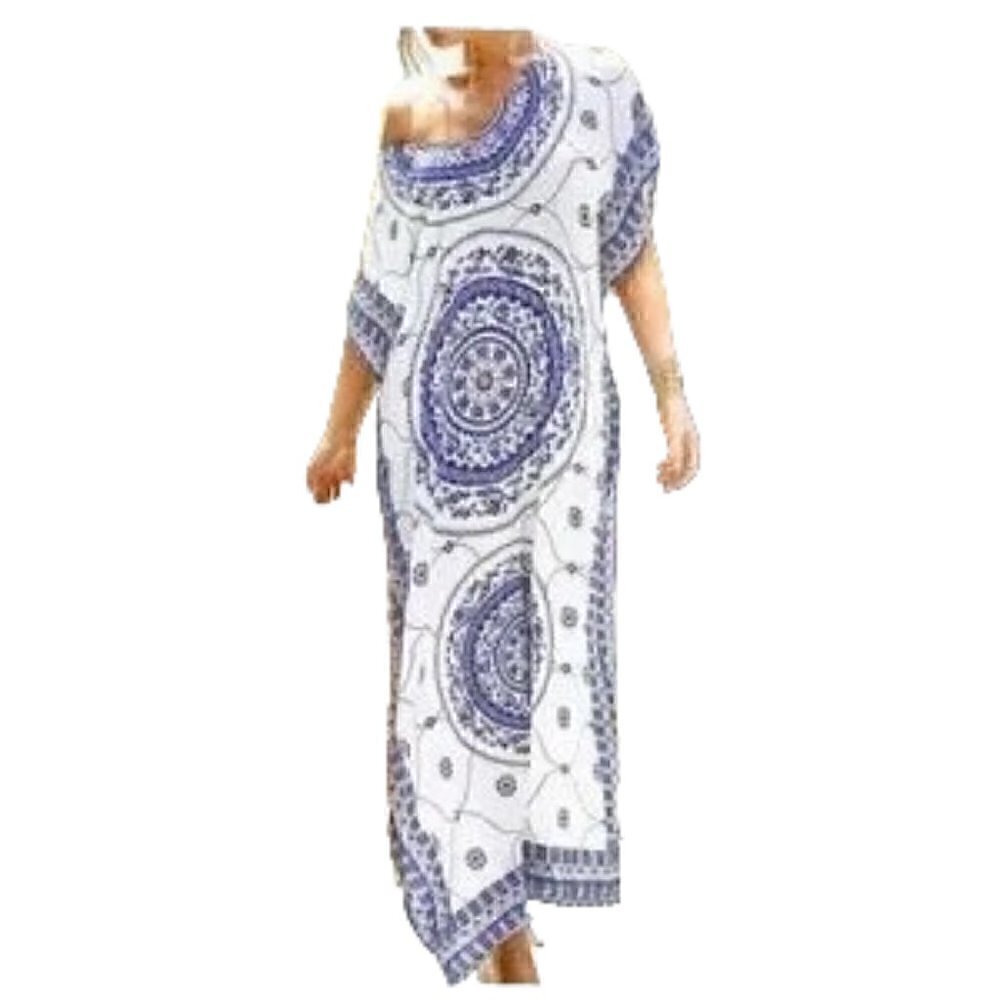 Cupshe Boho Print Maxi Lounge Dress Cover UP Beach Dress Size OS